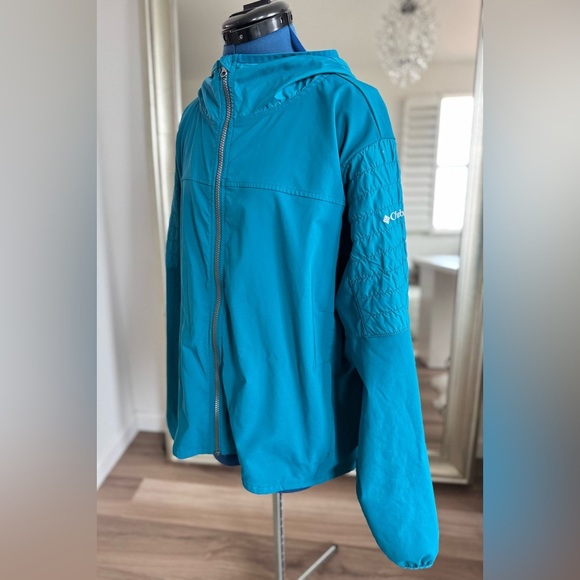Columbia Teal Nesika Creek Stretch Jacket Size 2X - Picture 6 of 12